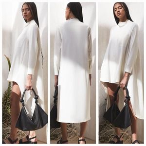 New CULT GAIA Thessaly Dress $288 SIZE 6 Off White